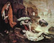 Ford Madox Brown Haydee Discovers the Body of Don Juan painting